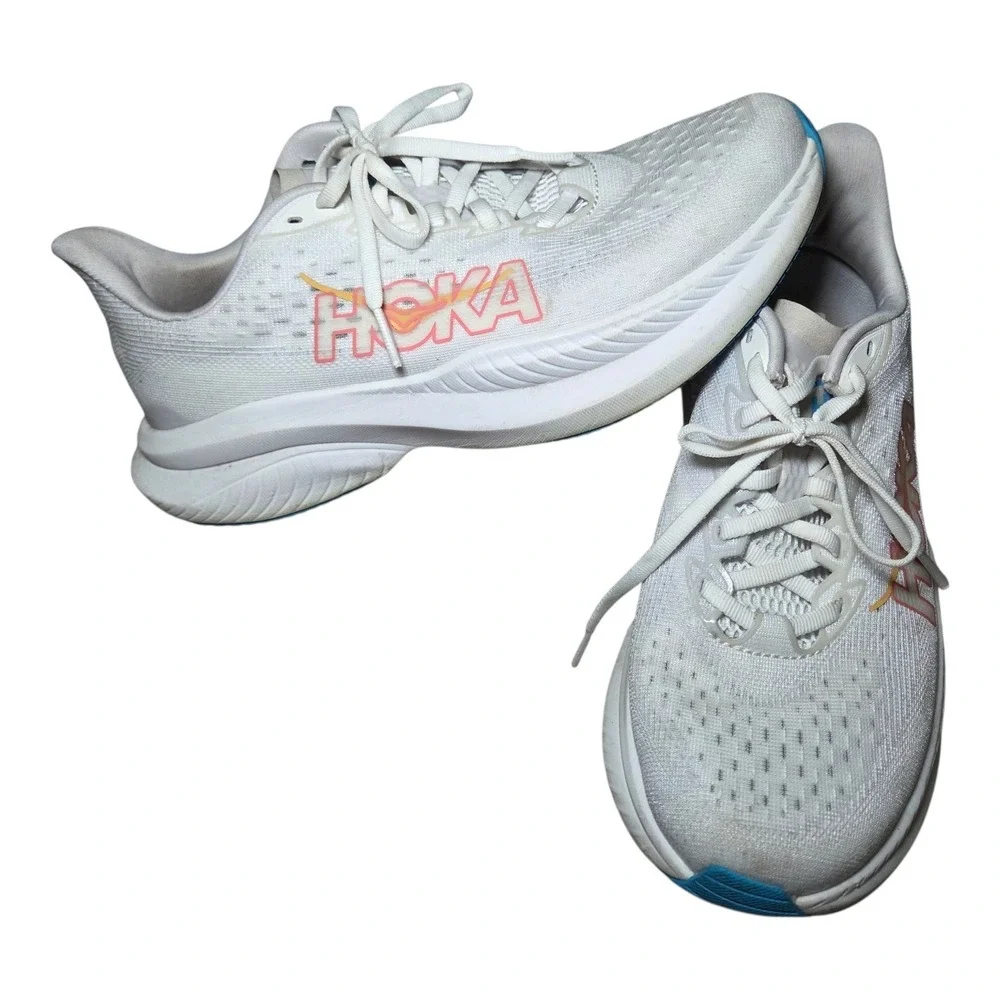 HOKA Mach 6 Running Shoes Women's Size 8.5‎ B White Nimbus Cloud